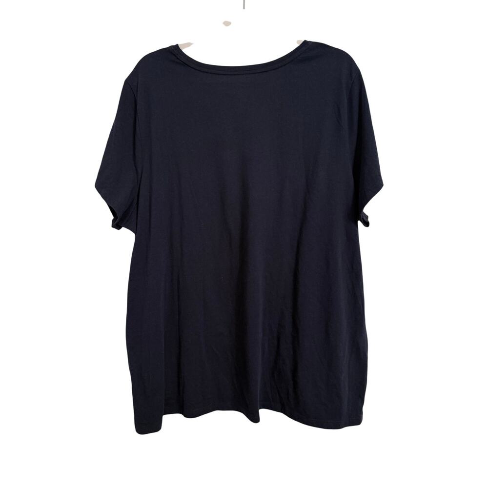 Sonoma Women's Plus Size 2X Patriotic USA Flag Short Sleeve Comfy T-Shirt - Picture 2 of 6